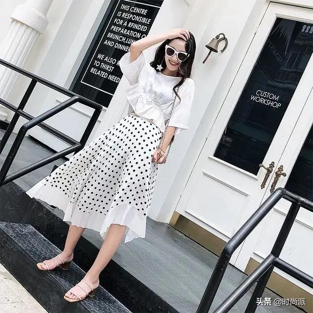 气质半身裙小仙女必备,显瘦慵懒文艺流行气质半身裙