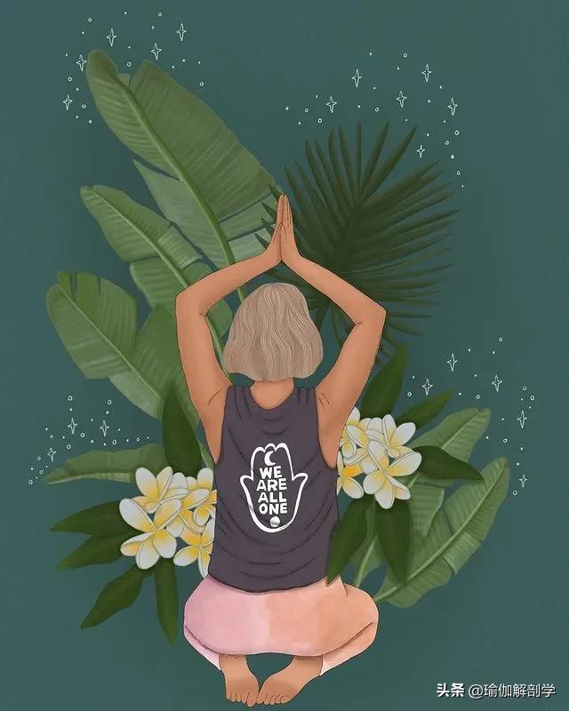 ins瑜伽漫画图片,瑜伽小人唯美漫画