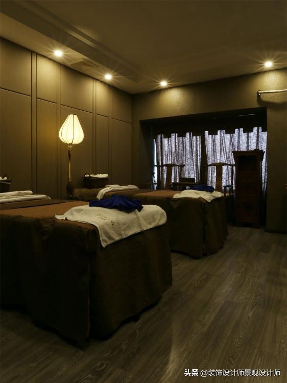 50平米禅意中医养生馆设计图,中医养生理疗会所设计