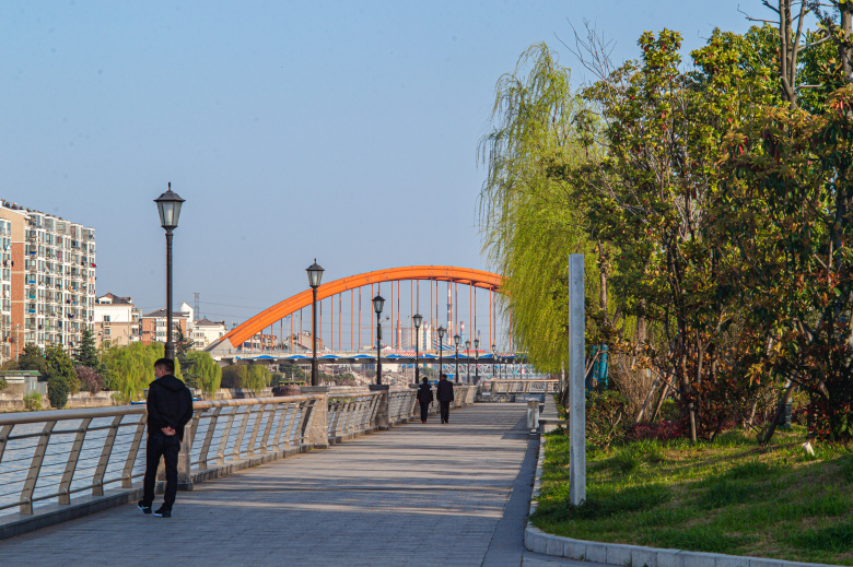常州戚墅堰运河景观,常州运河公园景观