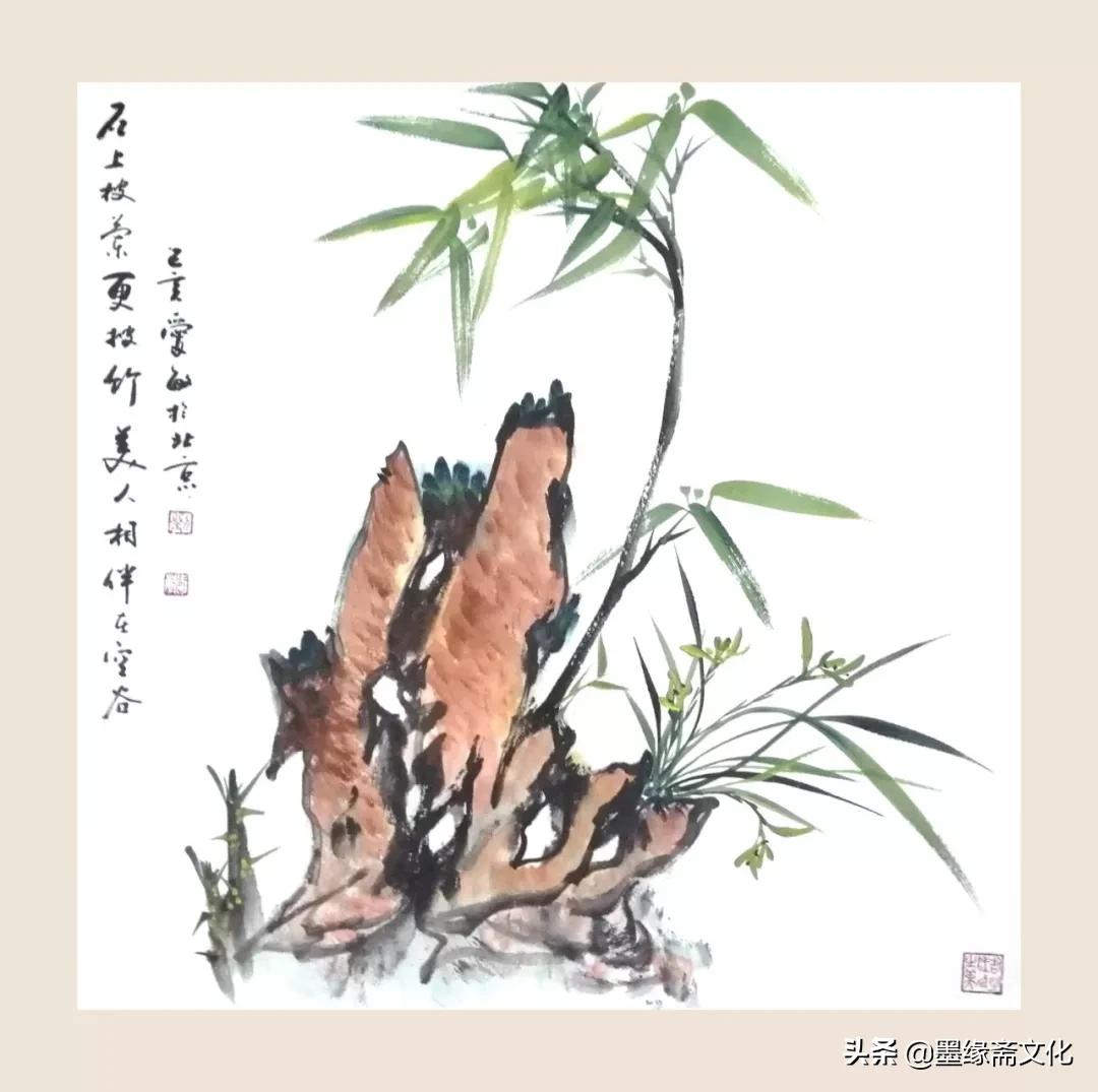 刘忠陵兰花作品欣赏,写实画兰草作品欣赏