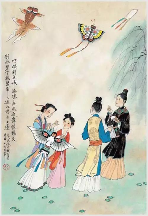 100首诗词100张风俗图太美了,100幅中国古风俗画