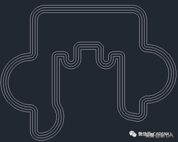 cad怎么偏移多个对象,cad有等距偏移命令吗