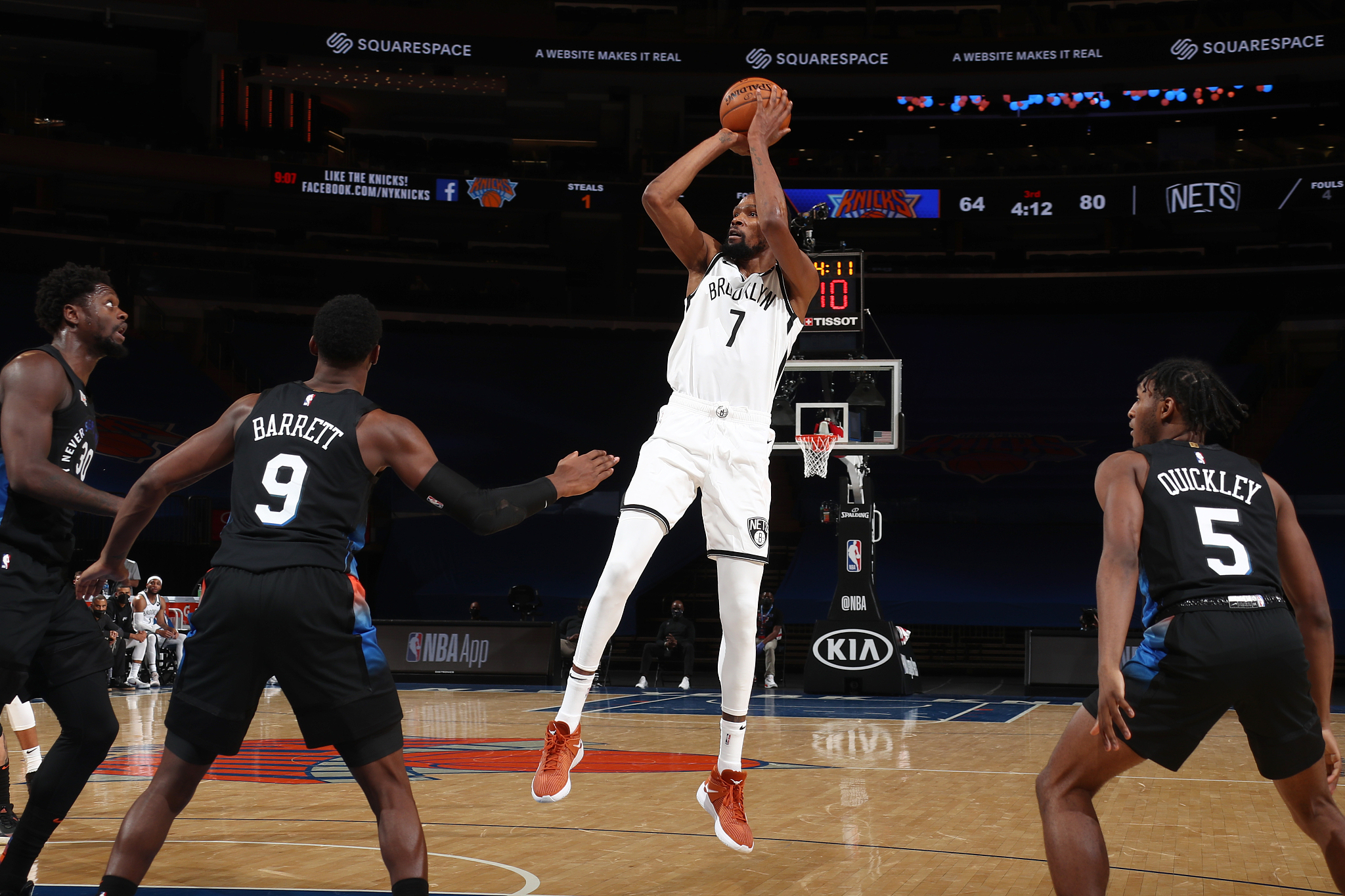 林书豪篮网球衣杜兰特,篮网7号有多强