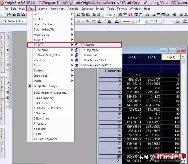 origin如何绘制三维图形,origin怎么绘制三维图