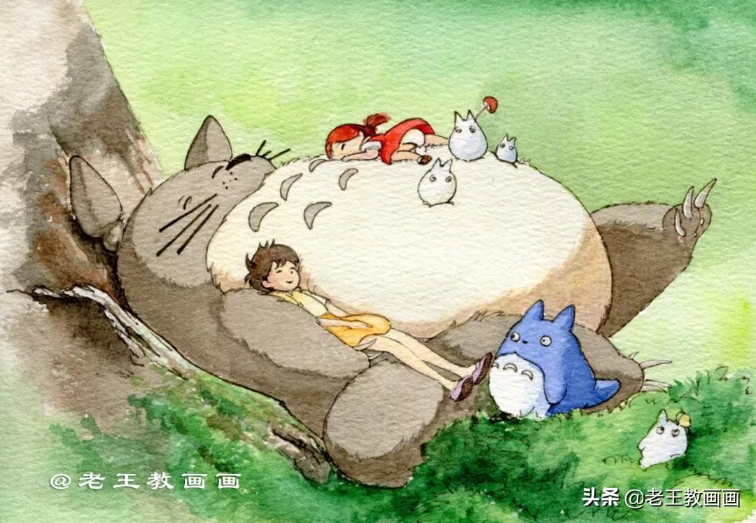 宫崎骏小龙猫的图片可以涂颜色,宫崎骏龙猫可爱视频