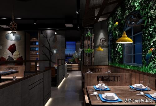 loft餐厅商业空间设计,极简风格时尚餐厅营销