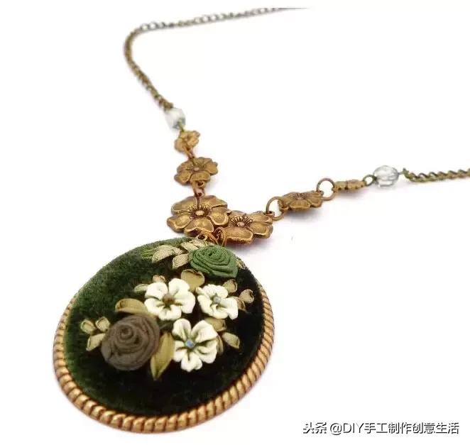 如何绣项链,手工项链绣法