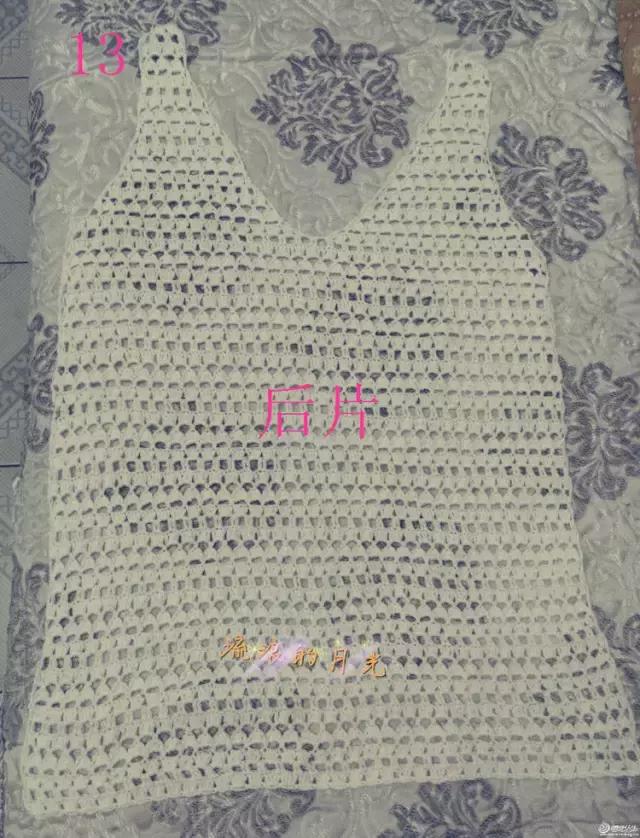 钩针编织女士连衣裙视频图解过程,郁金香钩针连衣裙图案图解