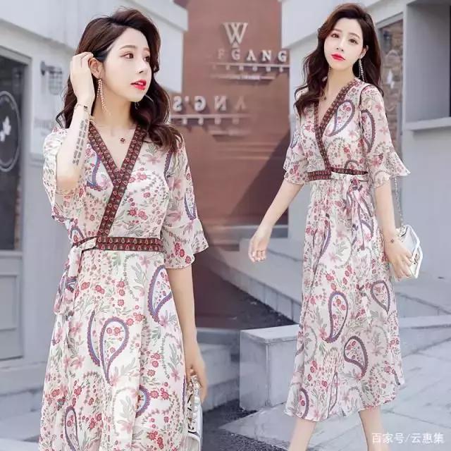 这3条基础款连衣裙超适合夏天穿,雪纺连衣裙让你穿出女神范