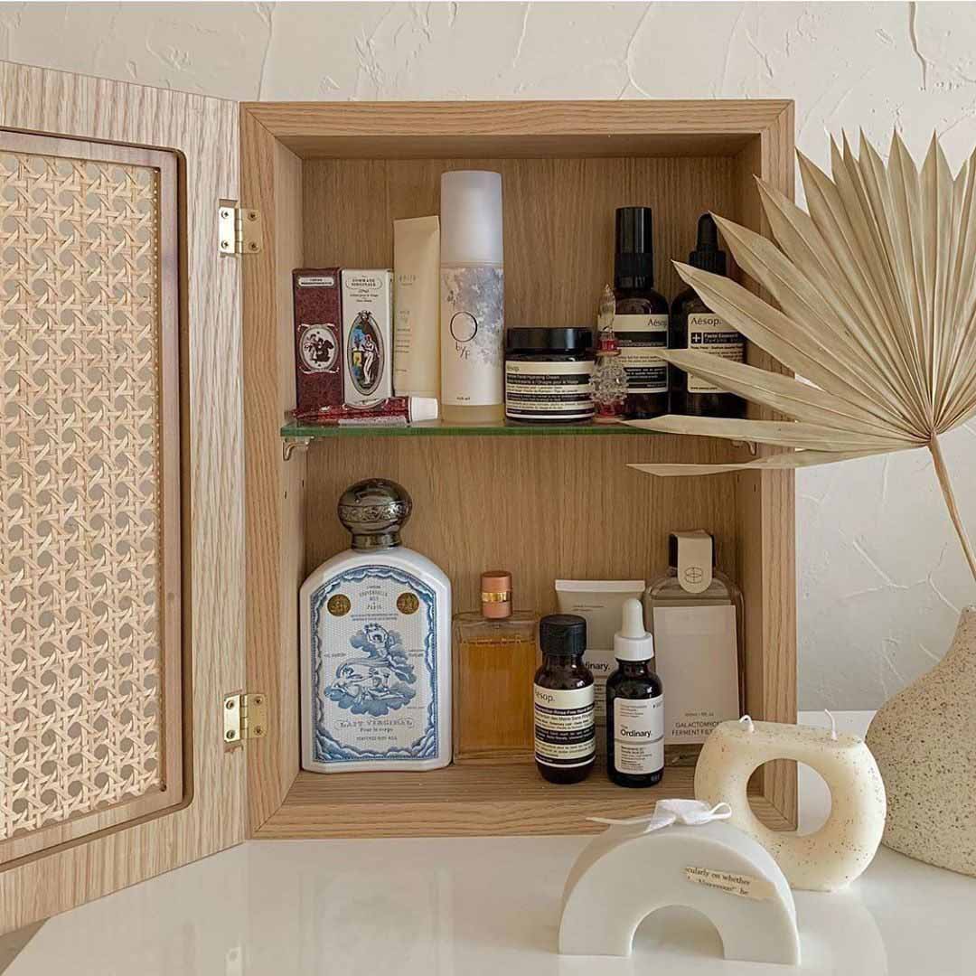 小姐姐沉浸式收纳化妆品,韩国小姐姐化妆品