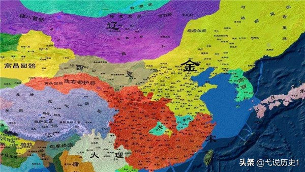 北宋与辽国版图,北宋时期的契丹和金国