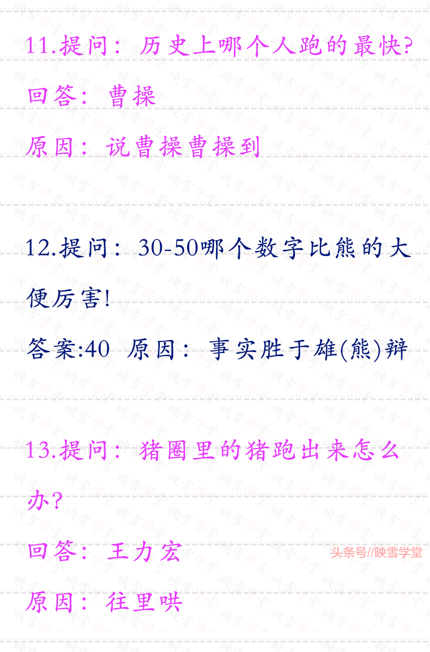 猪撞墙的脑筋急转弯搞笑,脑筋急转弯搞笑整人的关于猪的