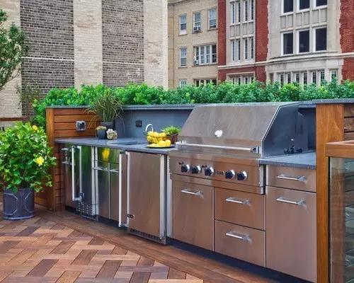 庭院马赛克烧烤台,庭院移动式烧烤台