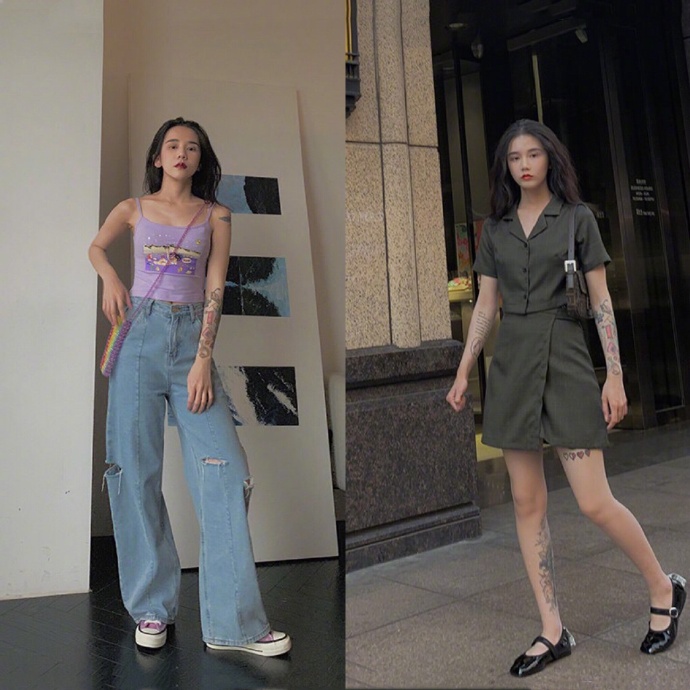 个子矮穿老爹裤紧身,个子矮瘦人穿老爹裤好看吗