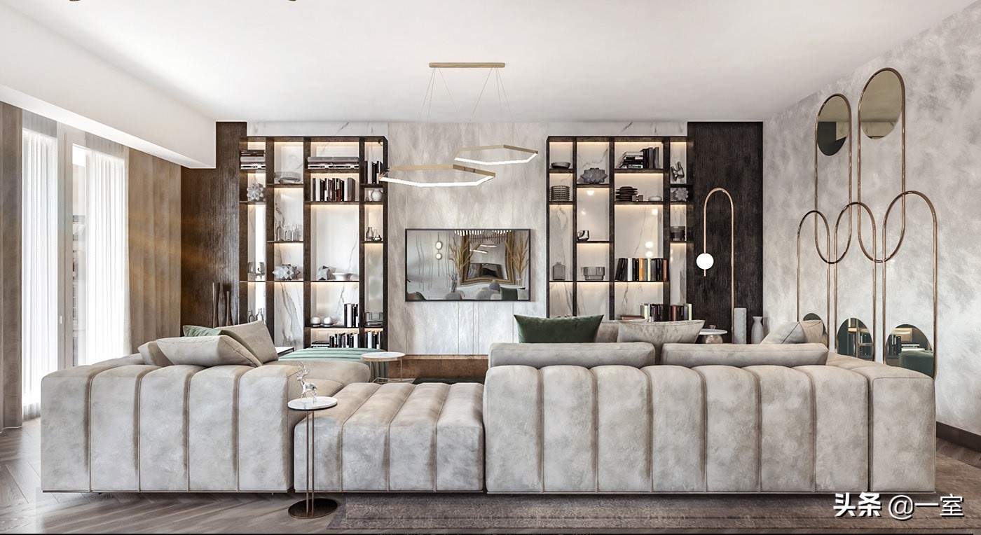 3.3米背景墙设计,客厅背景墙设计简约款