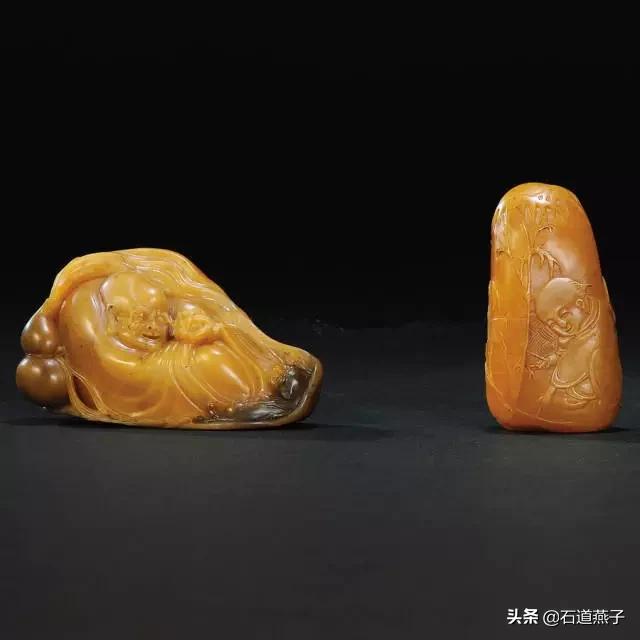 寿山五彩田黄石内部特征,田黄石历史故事