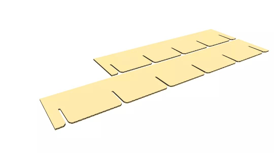 教你一个新方法，ArtiosCAD盒型库设计隔档，同时生成长短刀卡图