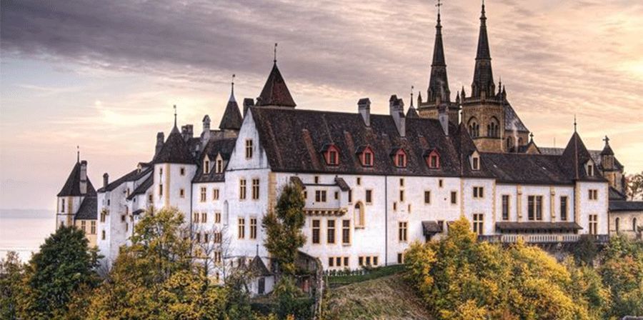 巴洛克风格城堡儿童画,沙漠城堡简笔画儿童画