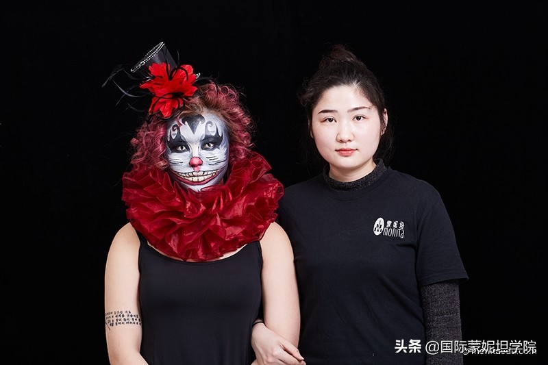 化妆学校创意妆考试,化妆课期末创意妆容整体造型
