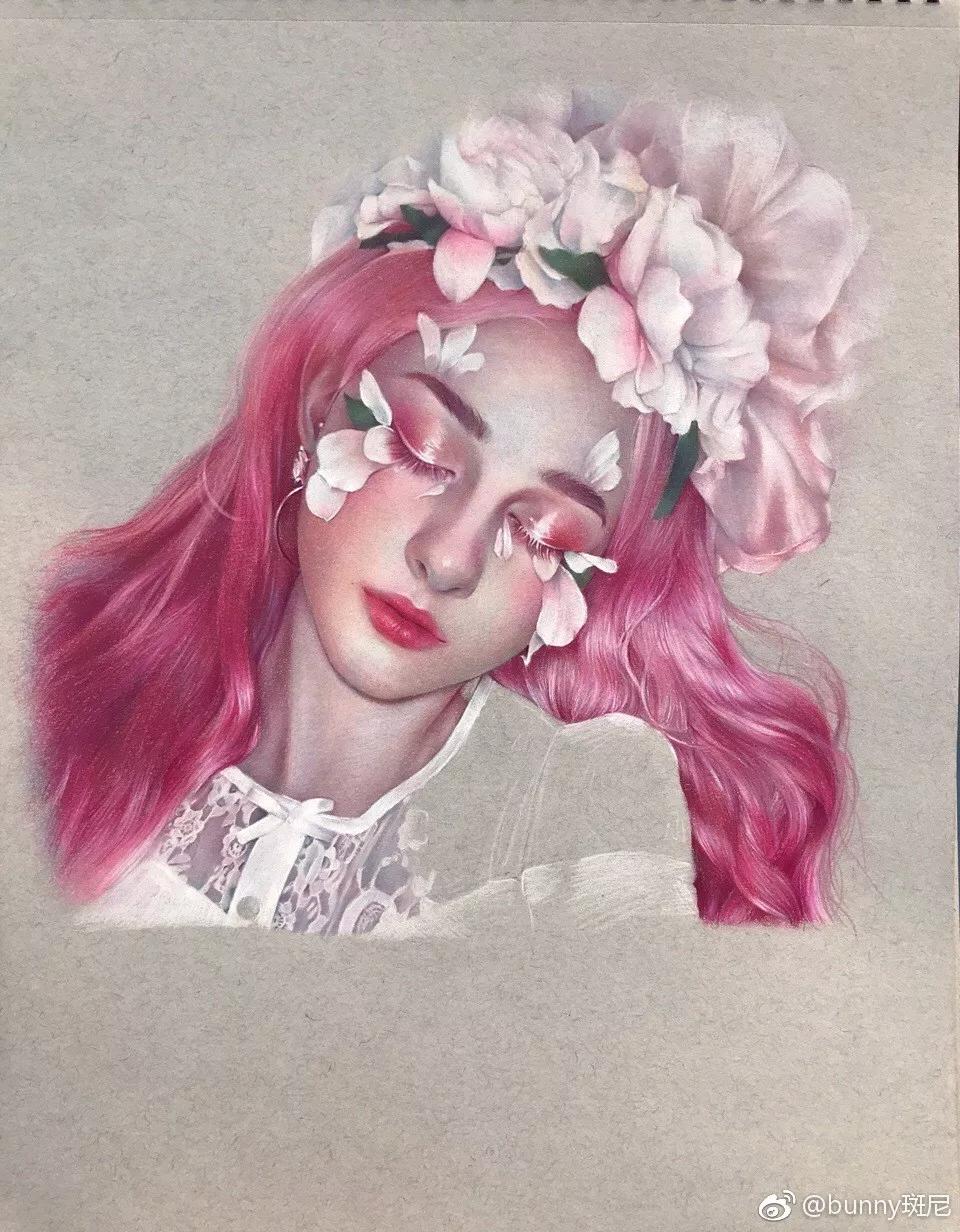 彩铅人物女孩教程视频,用彩铅画动漫人物天使恶魔