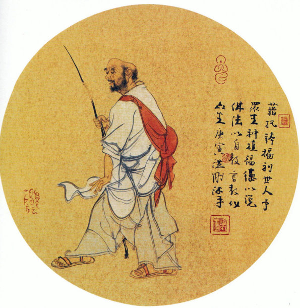 国画十八罗汉图片高清大图,名家孔令海国画十八罗汉作品图片