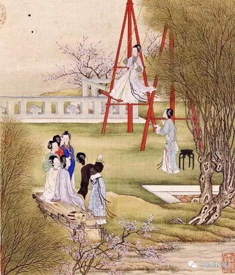 国画里的清明,清明时节传统习俗的画
