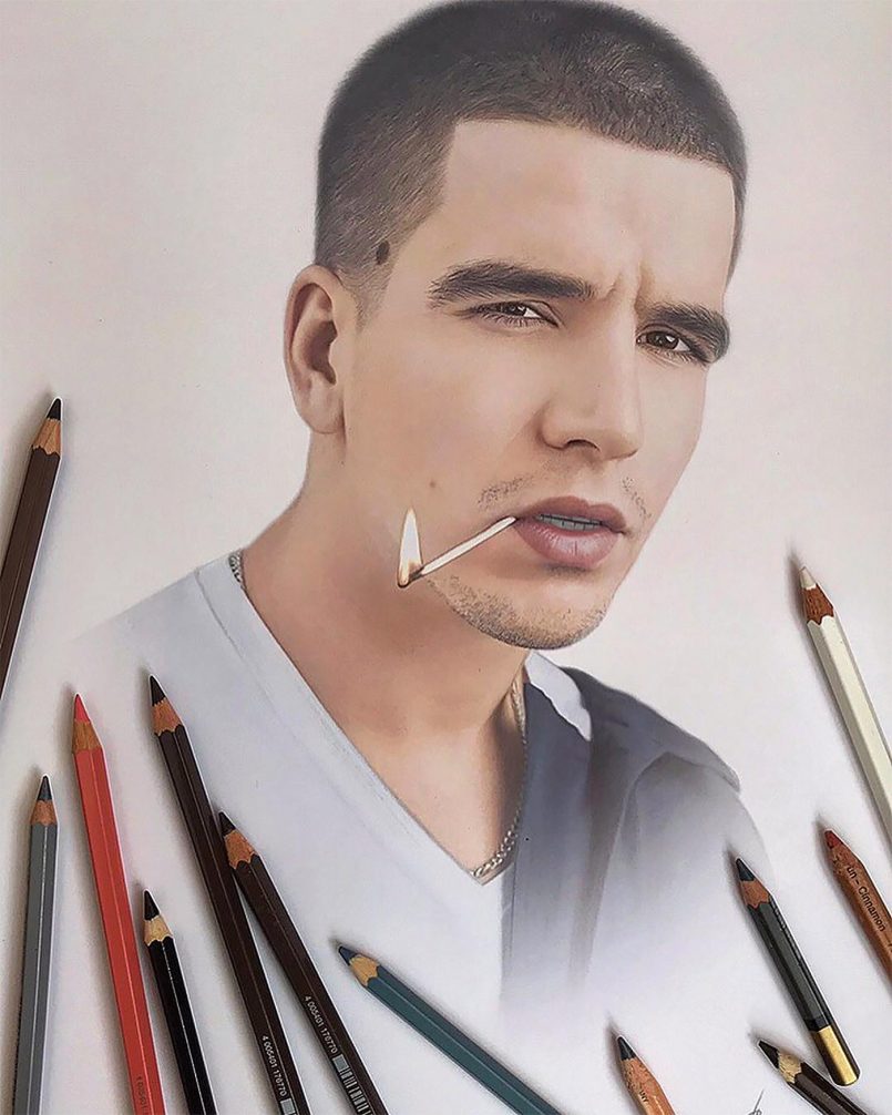 古风画像名人教程彩铅,彩铅手绘人物肖像画