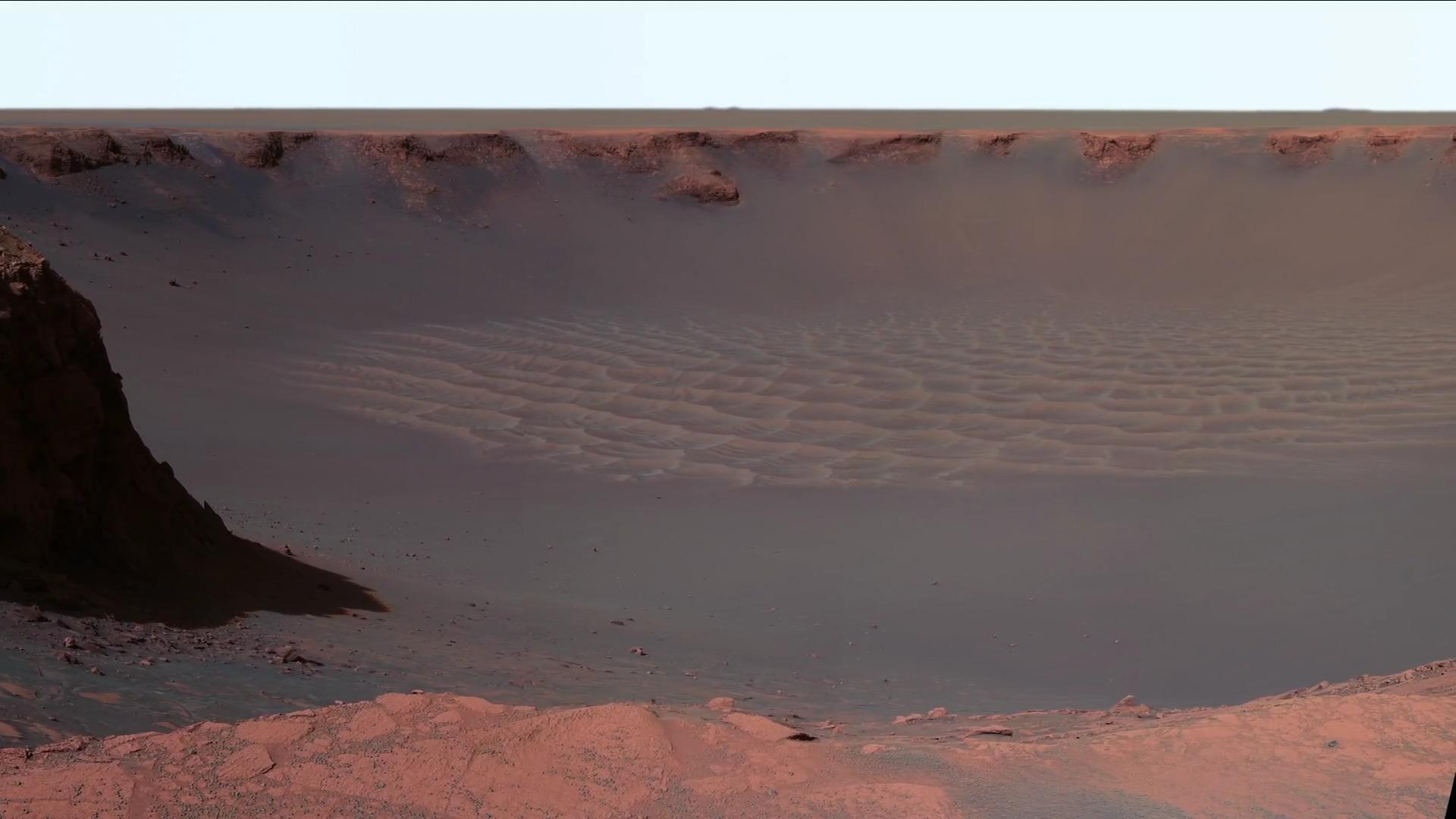 5500万公里外：中国祝融号拍摄的真实火星影像，一片荒凉