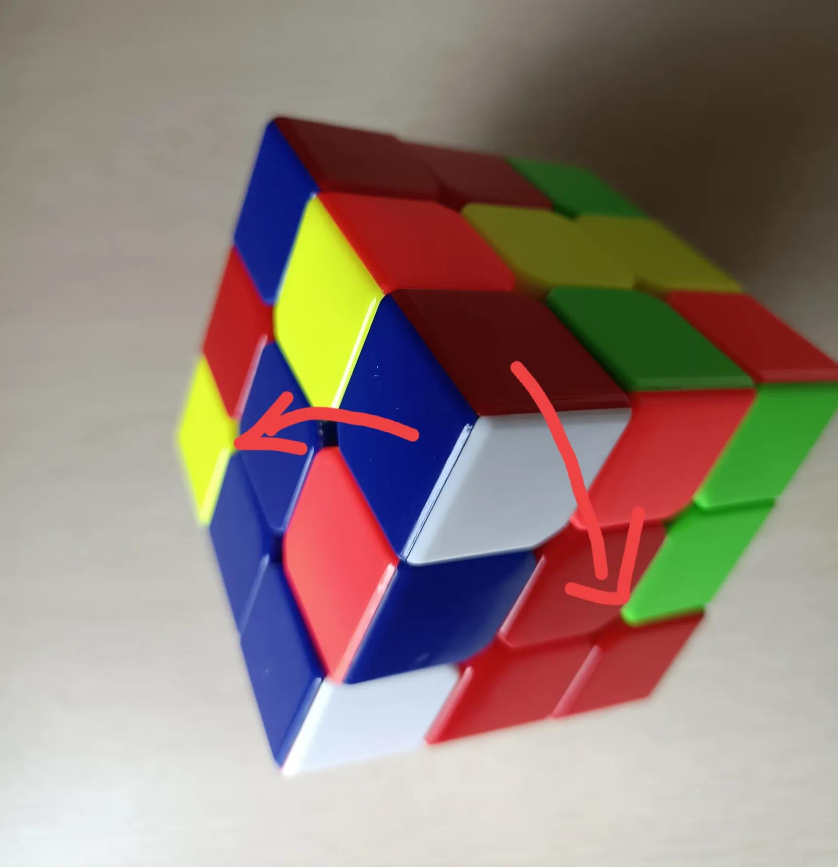 三阶魔方cfop复原法,魔方三阶黄色十字架复原