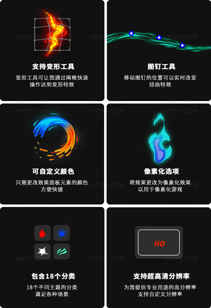 动漫爆炸特效片段,卡通冒烟动画特效