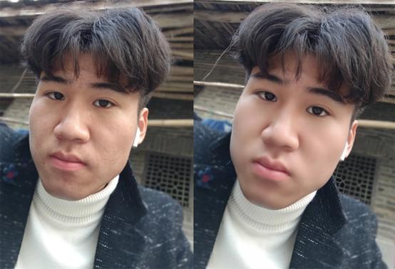 女生美颜p图前后对比,男生美颜前后对比变女生