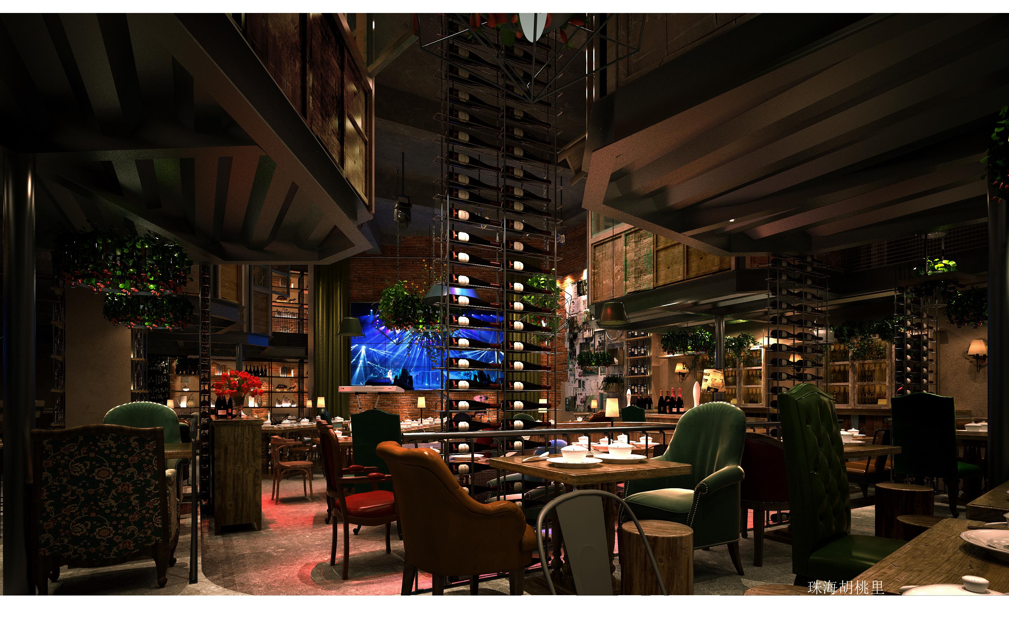 传统特色餐饮店设计效果图大全,餐饮品牌效果图大全