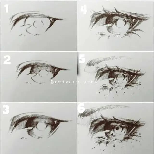 动漫人物的头型和眼睛怎么画漂亮,动漫人物绘画简单漂亮女孩的眼睛