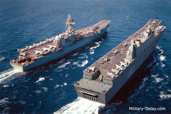 日本媒体评论075两栖攻击舰,现代战舰075型两栖攻击舰最强配置