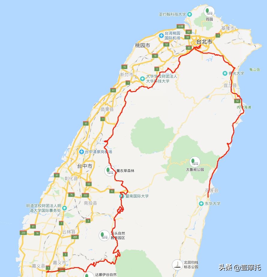 台湾环岛景点地图高清,台湾你一定要知道的知识