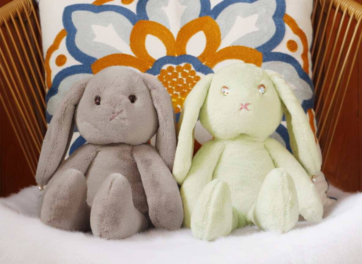 萌哈毛绒玩具,萌萌兔毛绒玩具公仔