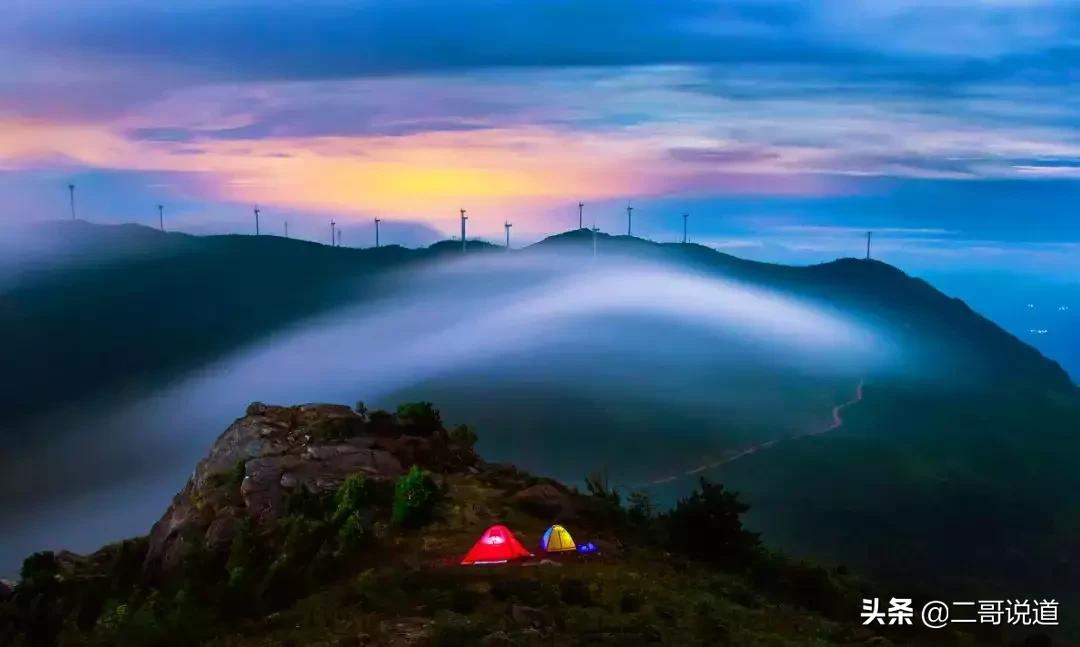 浙江看星空的露营地,浙江可以开车上去露营的山