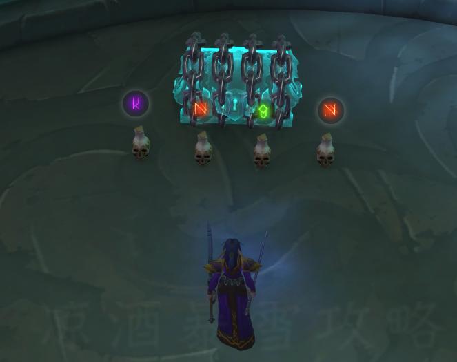 魔兽世界爬塔寻路装置,罪魂之塔符文锁住的宝箱