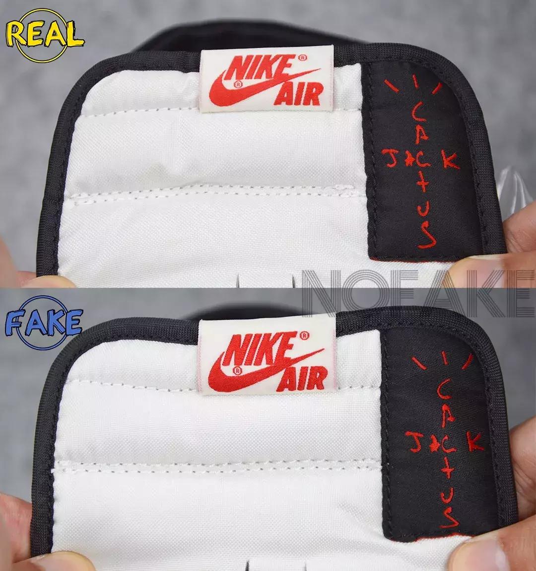 aj1倒钩真假对比鞋垫,aj1倒钩真假对比照