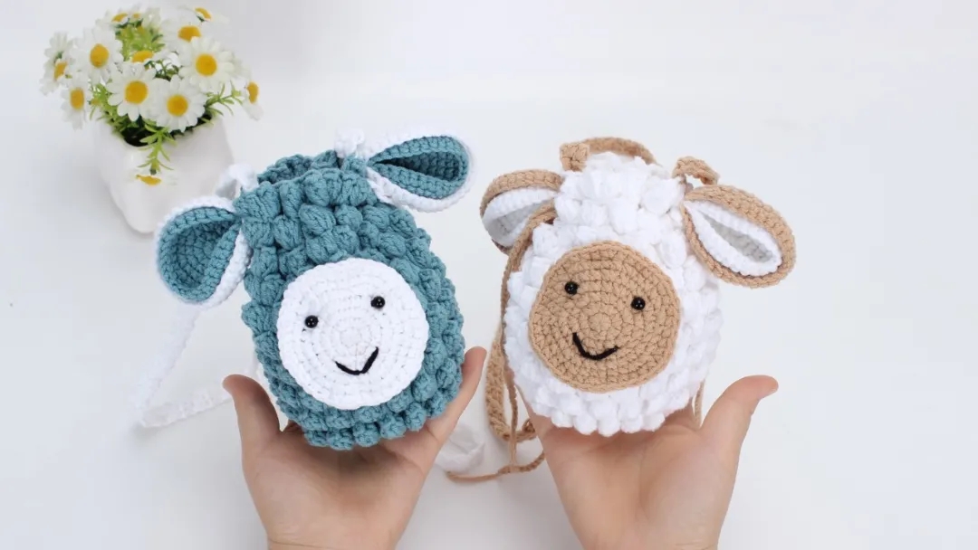 小绵羊收纳袋,小绵羊束口包教程