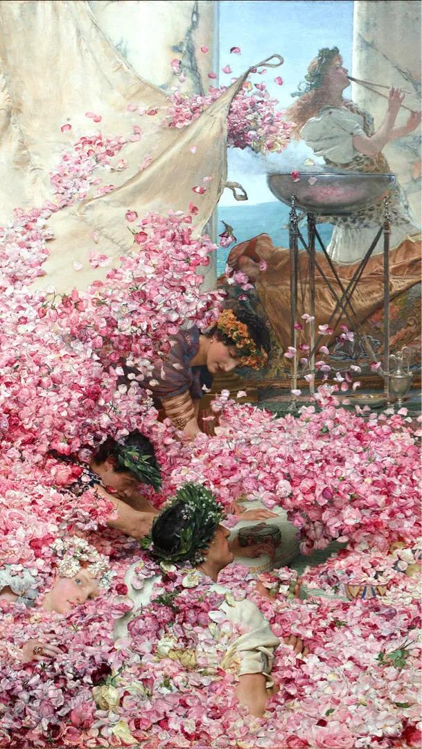 玫瑰花瓣一片一片飘落在眼前,玫瑰花瓣一片片凋落在眼前