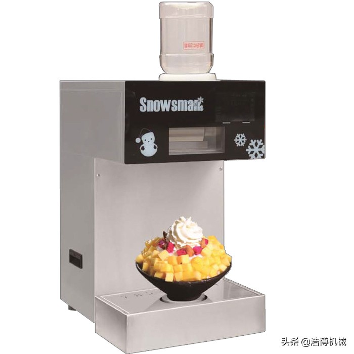 商用刨冰机制冰一体机,不锈钢碎冰机商用刨冰机