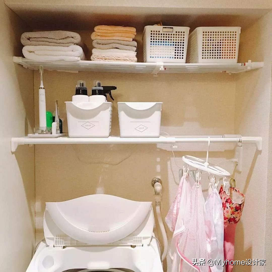 太变态了！1㎡洗衣房都能榨出5倍收纳，不愧是日本主妇