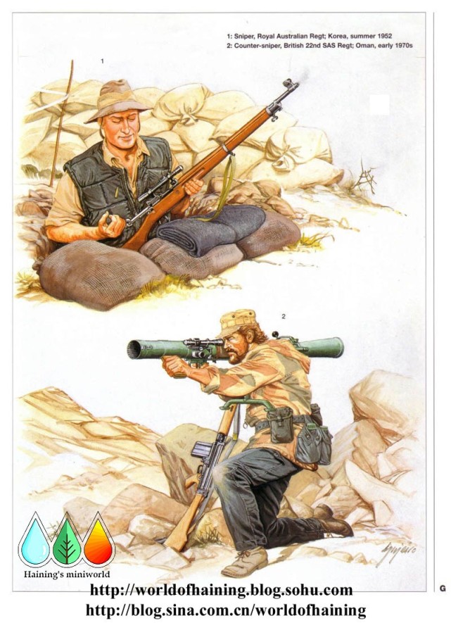 各时期战争中狙击手,战争时期各军的装备