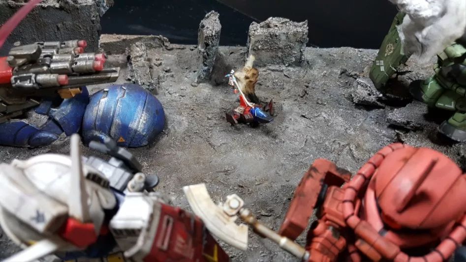 佳作:SD高达OL?混战场景模型