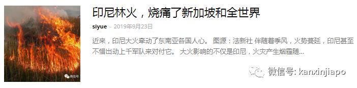 新加坡烟霾问题“冲”出南洋,登上中国高考试卷......
