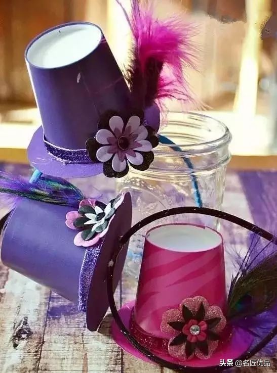 用两个纸杯手工制作纸杯娃娃,纸杯手工制作大全幼儿园手工