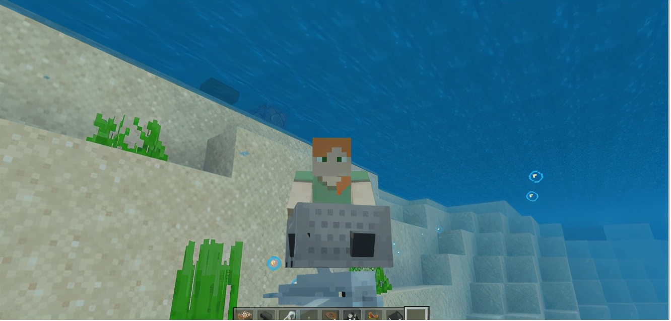 我的世界海洋版最强附魔武器,我的世界海豚寻宝