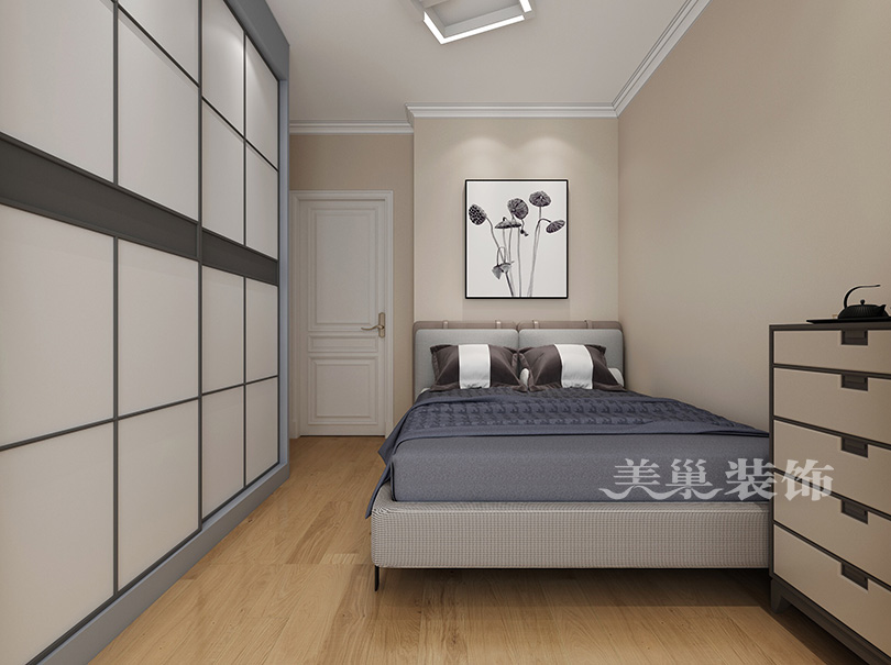 美巢装饰郑州,郑州110平米美式轻奢装修